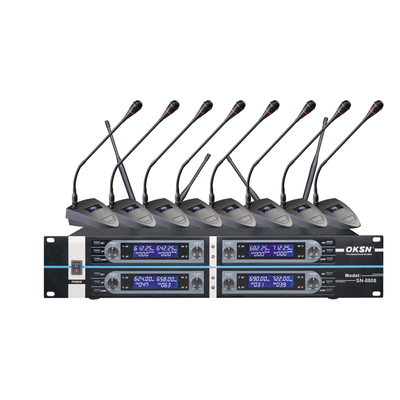 SN-8808 eight channels conference microphone system for meeting 
