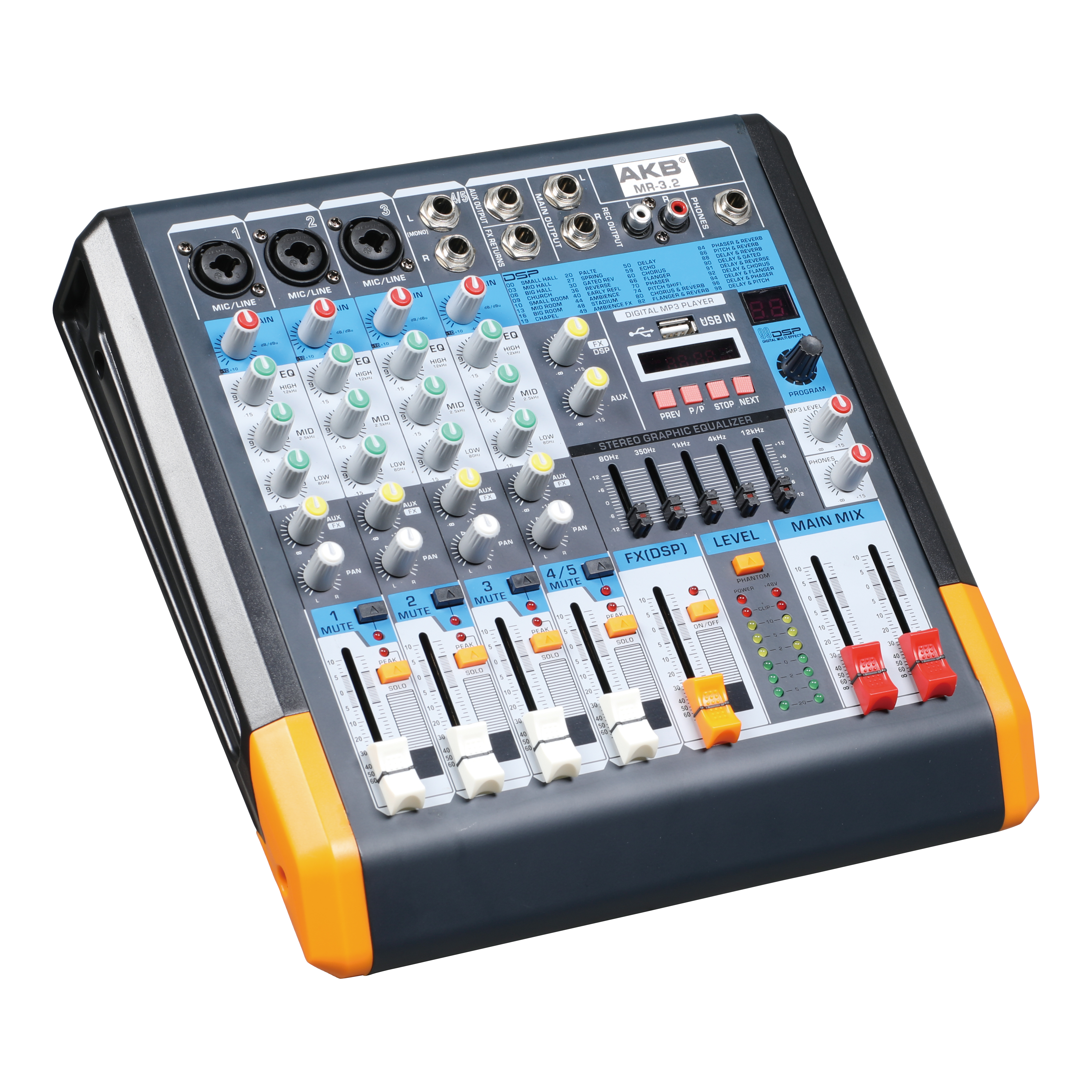MR-3.2 dj mixer sound small mixer
