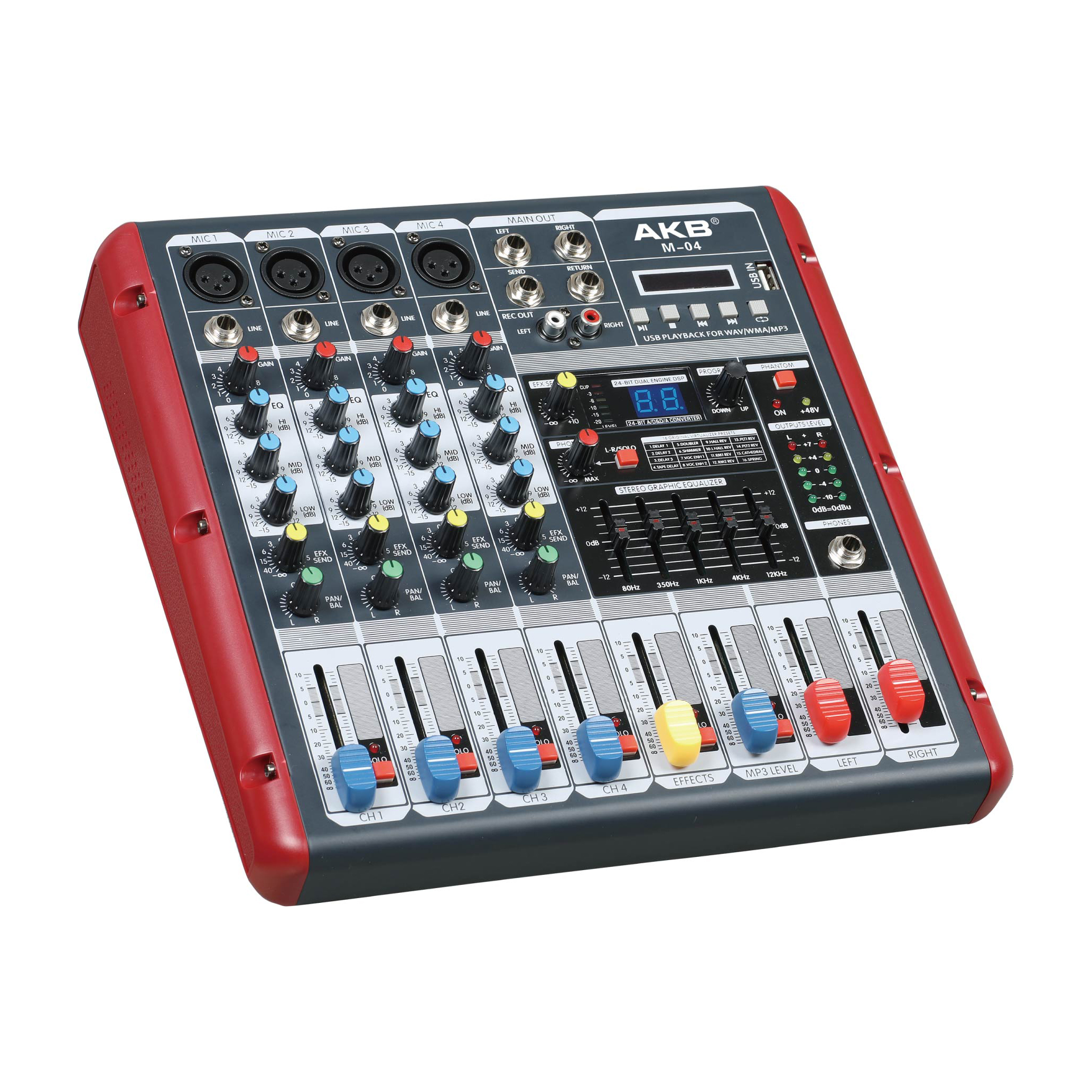 M-04 audio 16 DSP mixer